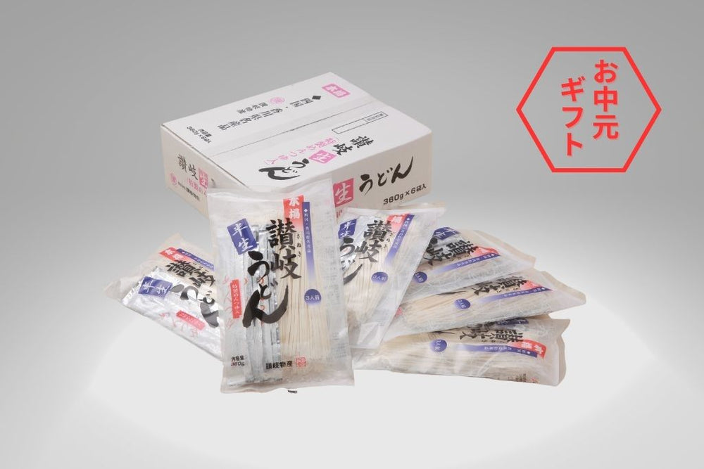 【夏ギフト2025】讃岐半生うどん（つゆ入）